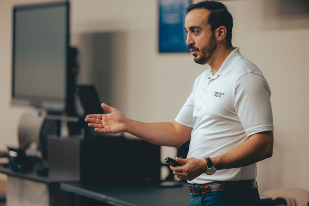 Ofir teaching a class